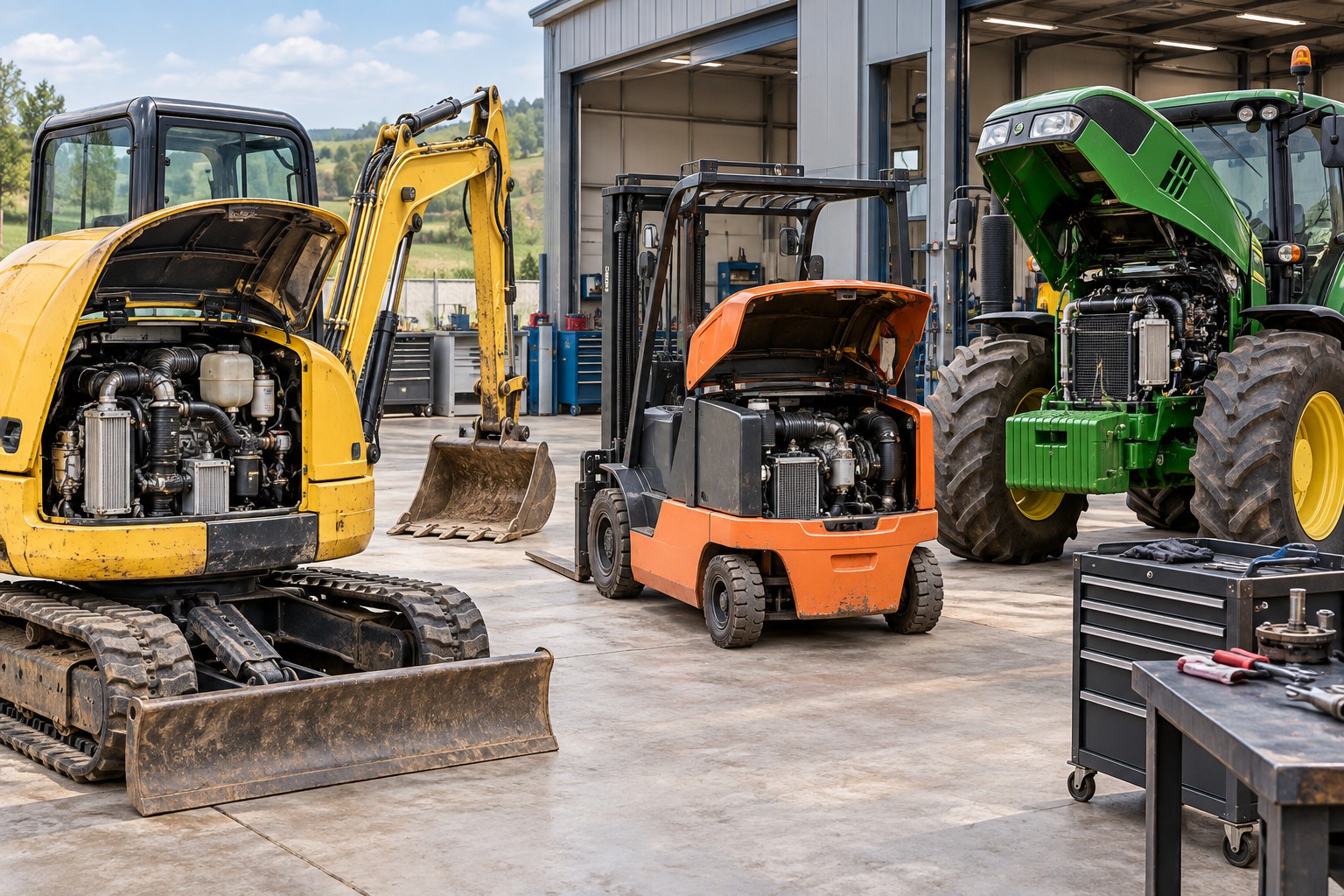 TP, manutention et agricole : équipements et interventions professionnels